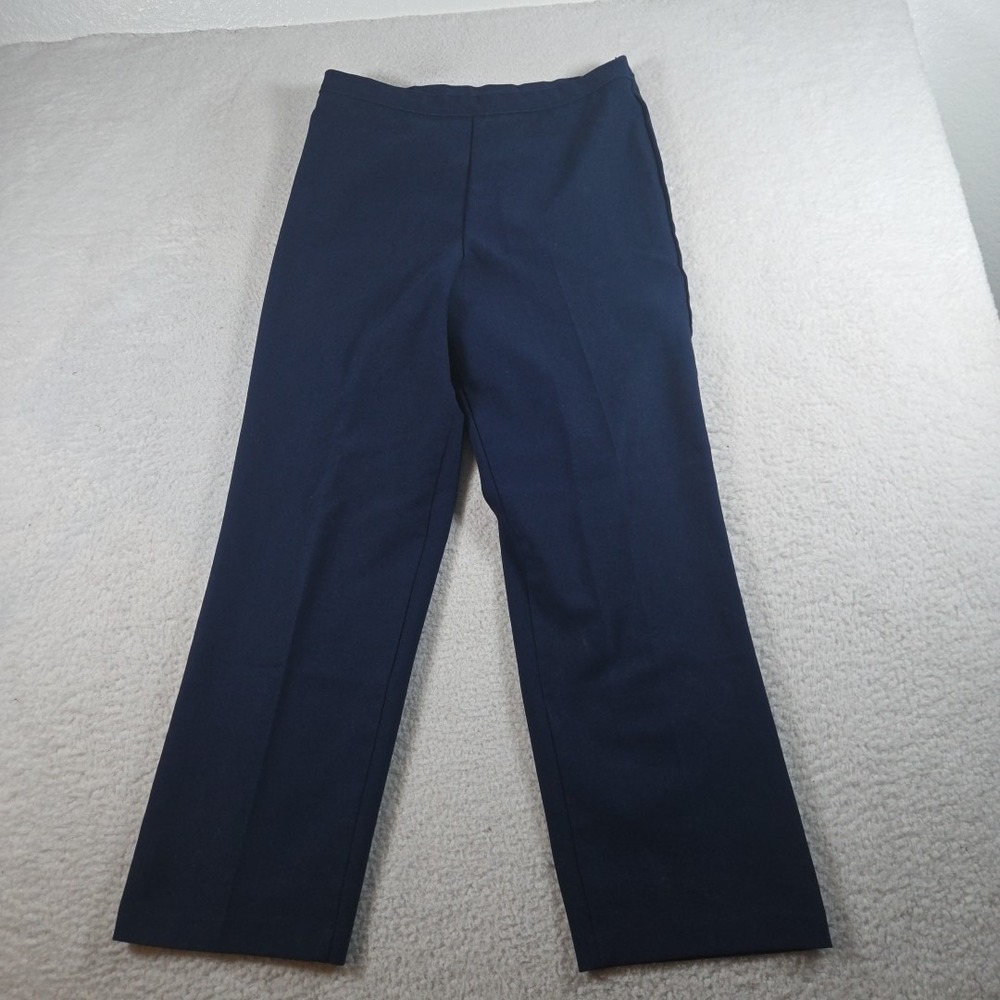 Vintage Bend Over Pants Womens 26W Black‎ Blue Strauss Wide Leg Made In USA